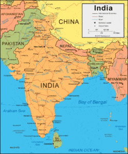 הודו מפה
